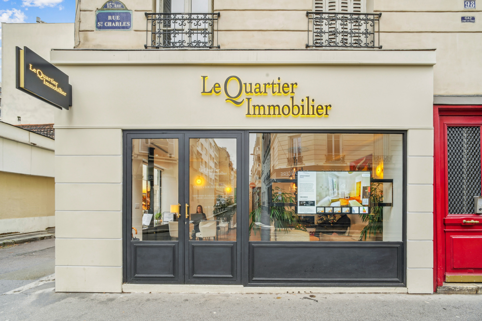 Cas client Le Quartier Immobilier — Site web CRM